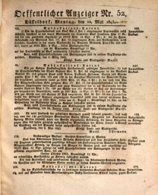 Amtsblatt für den Regierungsbezirk Düsseldorf Montag 22. Mai 1843