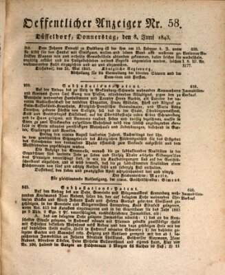 Amtsblatt für den Regierungsbezirk Düsseldorf Donnerstag 8. Juni 1843