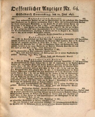 Amtsblatt für den Regierungsbezirk Düsseldorf Donnerstag 22. Juni 1843