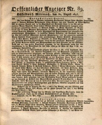 Amtsblatt für den Regierungsbezirk Düsseldorf Mittwoch 30. August 1843