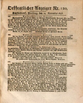 Amtsblatt für den Regierungsbezirk Düsseldorf Freitag 24. November 1843