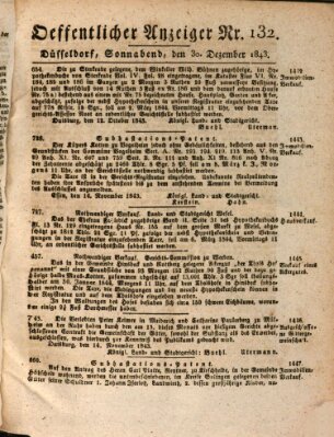 Amtsblatt für den Regierungsbezirk Düsseldorf Samstag 30. Dezember 1843