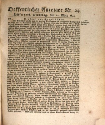 Amtsblatt für den Regierungsbezirk Düsseldorf Dienstag 12. März 1844