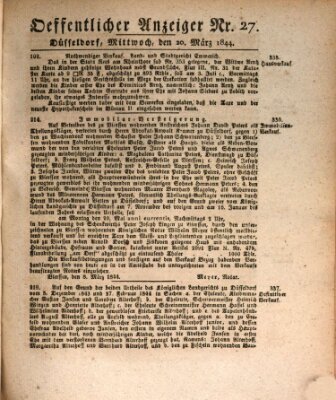 Amtsblatt für den Regierungsbezirk Düsseldorf Mittwoch 20. März 1844