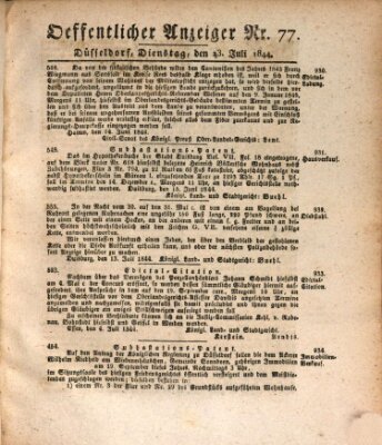 Amtsblatt für den Regierungsbezirk Düsseldorf Dienstag 23. Juli 1844