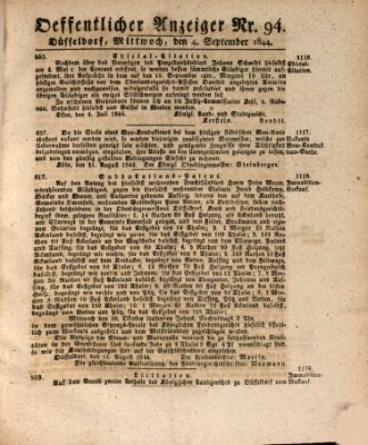 Amtsblatt für den Regierungsbezirk Düsseldorf Mittwoch 4. September 1844