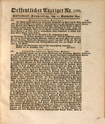 Amtsblatt für den Regierungsbezirk Düsseldorf Donnerstag 19. September 1844