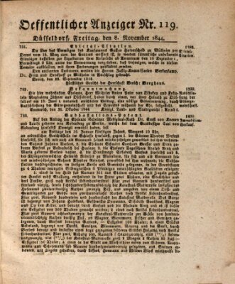 Amtsblatt für den Regierungsbezirk Düsseldorf Freitag 8. November 1844