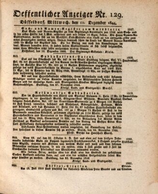 Amtsblatt für den Regierungsbezirk Düsseldorf Mittwoch 11. Dezember 1844