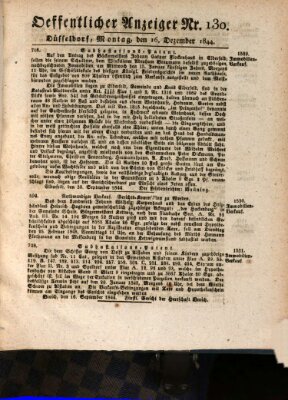 Amtsblatt für den Regierungsbezirk Düsseldorf Montag 16. Dezember 1844