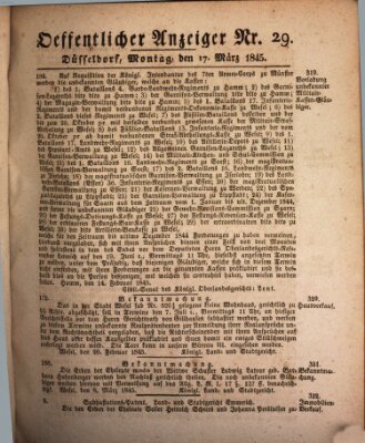 Amtsblatt für den Regierungsbezirk Düsseldorf Montag 17. März 1845