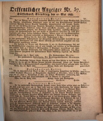 Amtsblatt für den Regierungsbezirk Düsseldorf Dienstag 27. Mai 1845