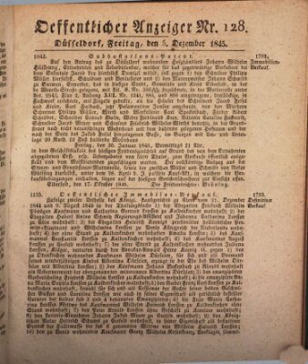 Amtsblatt für den Regierungsbezirk Düsseldorf Freitag 5. Dezember 1845