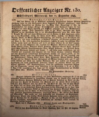 Amtsblatt für den Regierungsbezirk Düsseldorf Mittwoch 10. Dezember 1845