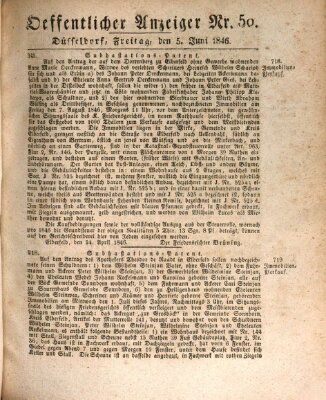 Amtsblatt für den Regierungsbezirk Düsseldorf Freitag 5. Juni 1846