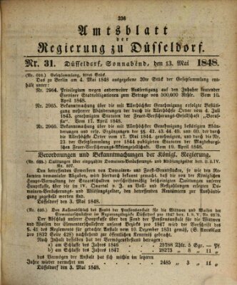 Amtsblatt für den Regierungsbezirk Düsseldorf Samstag 13. Mai 1848