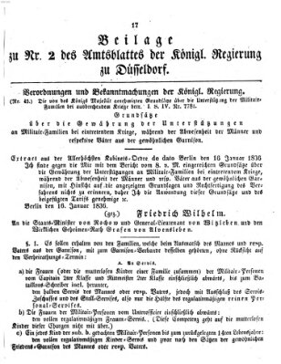 Amtsblatt für den Regierungsbezirk Düsseldorf Mittwoch 8. Januar 1851