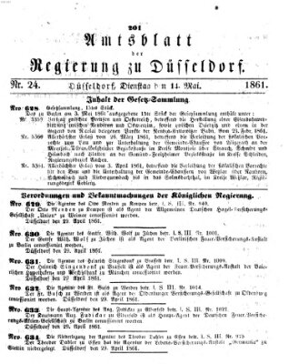 Amtsblatt für den Regierungsbezirk Düsseldorf Dienstag 14. Mai 1861