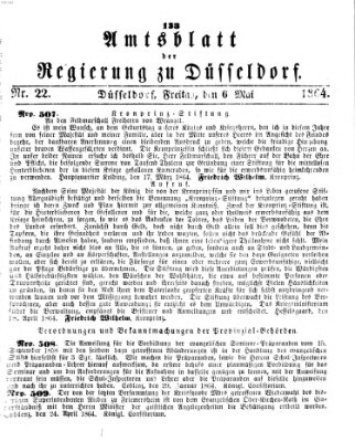 Amtsblatt für den Regierungsbezirk Düsseldorf Freitag 6. Mai 1864