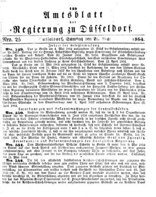 Amtsblatt für den Regierungsbezirk Düsseldorf Samstag 21. Mai 1864