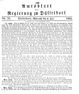 Amtsblatt für den Regierungsbezirk Düsseldorf Mittwoch 6. Juli 1864