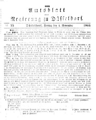 Amtsblatt für den Regierungsbezirk Düsseldorf Freitag 4. November 1864