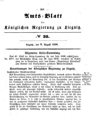 Amts-Blatt der Preußischen Regierung zu Liegnitz Samstag 9. August 1856