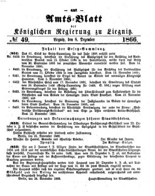 Amts-Blatt der Preußischen Regierung zu Liegnitz Samstag 8. Dezember 1866