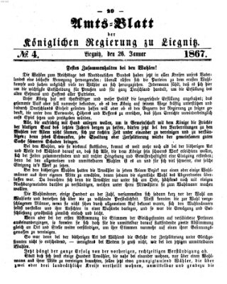 Amts-Blatt der Preußischen Regierung zu Liegnitz Samstag 26. Januar 1867