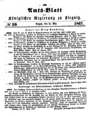 Amts-Blatt der Preußischen Regierung zu Liegnitz Samstag 11. Mai 1867