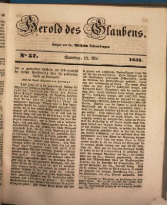 Herold des Glaubens Samstag 12. Mai 1838