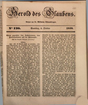 Herold des Glaubens Samstag 6. Oktober 1838