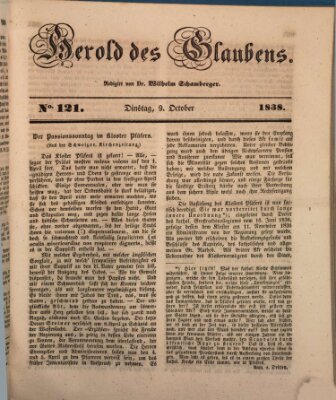 Herold des Glaubens Dienstag 9. Oktober 1838