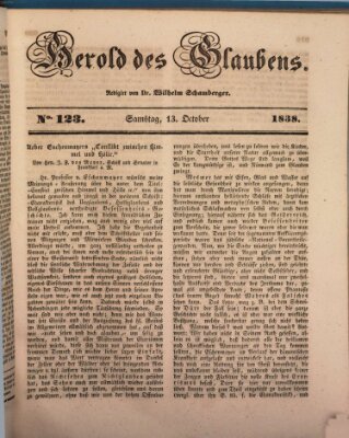 Herold des Glaubens Samstag 13. Oktober 1838