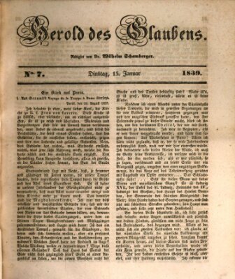 Herold des Glaubens Dienstag 15. Januar 1839