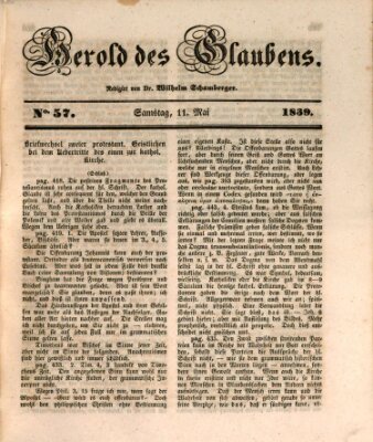 Herold des Glaubens Samstag 11. Mai 1839