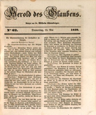 Herold des Glaubens Donnerstag 23. Mai 1839