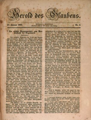 Herold des Glaubens Sonntag 17. Januar 1841