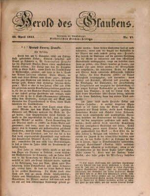 Herold des Glaubens Sonntag 25. April 1841