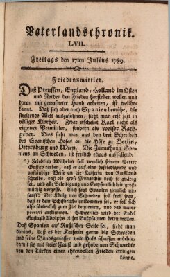 Vaterlandschronik (Deutsche Chronik) Freitag 17. Juli 1789