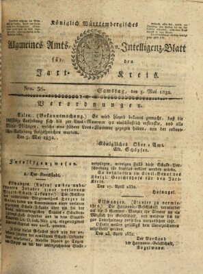 Allgemeines Amts- und Intelligenz-Blatt für den Jaxt-Kreis Samstag 5. Mai 1832