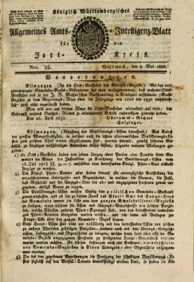 Allgemeines Amts- und Intelligenz-Blatt für den Jaxt-Kreis Mittwoch 2. Mai 1838