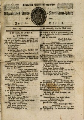 Allgemeines Amts- und Intelligenz-Blatt für den Jaxt-Kreis Mittwoch 30. Mai 1838