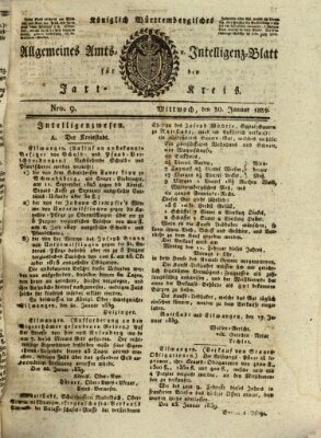 Allgemeines Amts- und Intelligenz-Blatt für den Jaxt-Kreis Mittwoch 30. Januar 1839