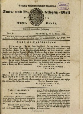 Allgemeines Amts- und Intelligenz-Blatt für den Jaxt-Kreis Saturday 1. January 1842