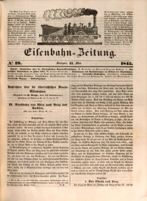 Eisenbahn-Zeitung Sonntag 11. Mai 1845