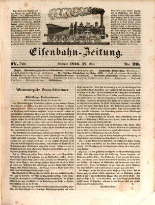 Eisenbahn-Zeitung Sonntag 17. Mai 1846