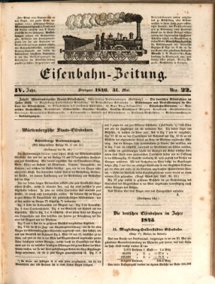 Eisenbahn-Zeitung Sonntag 31. Mai 1846