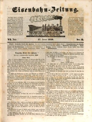 Eisenbahn-Zeitung Montag 17. Januar 1848