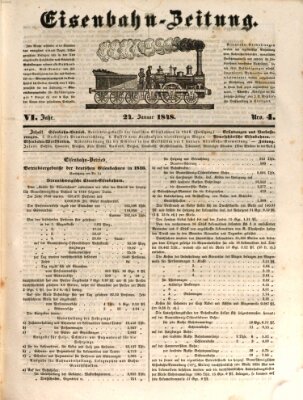 Eisenbahn-Zeitung Montag 24. Januar 1848